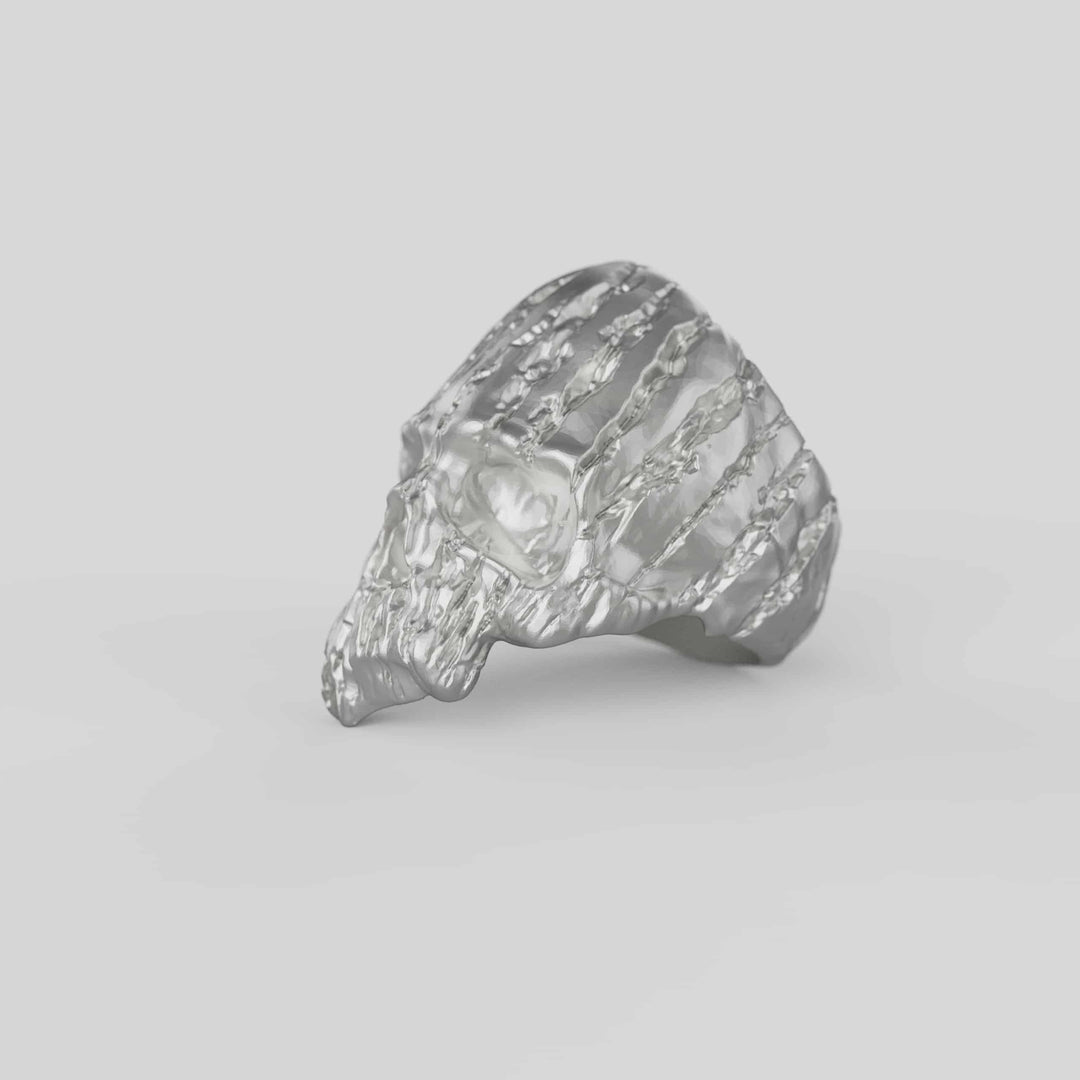 Textured Skull Ring