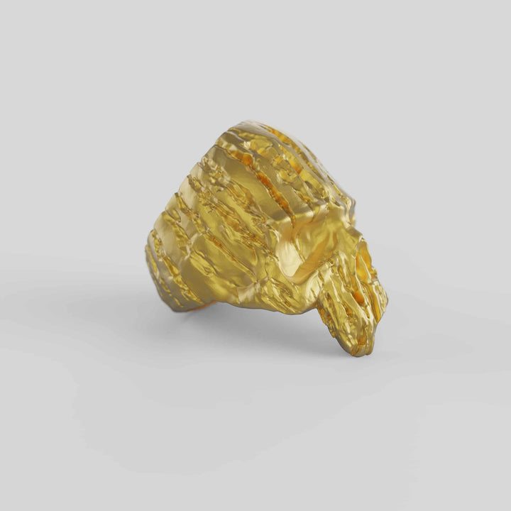 Textured Skull Ring