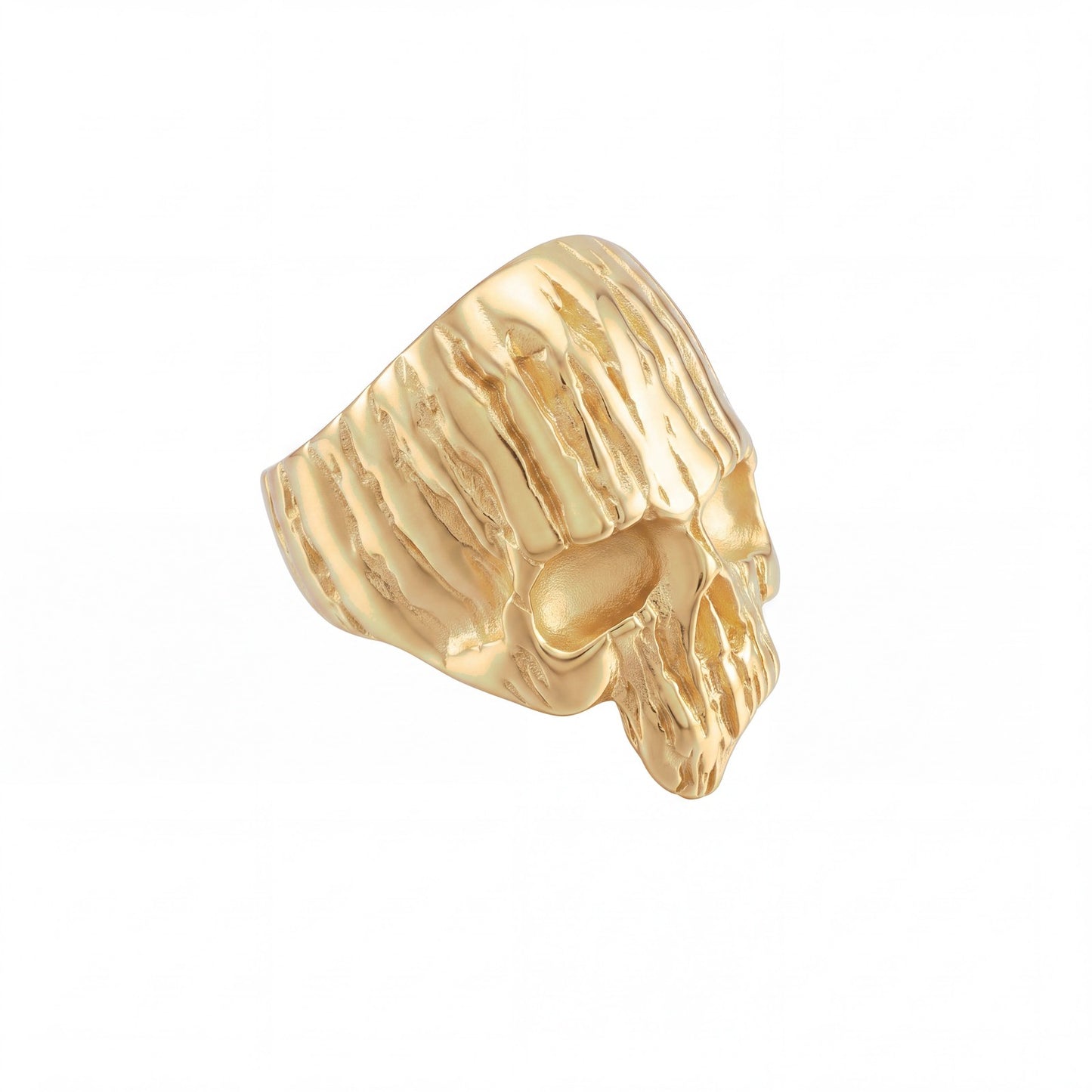 Textured Skull Ring