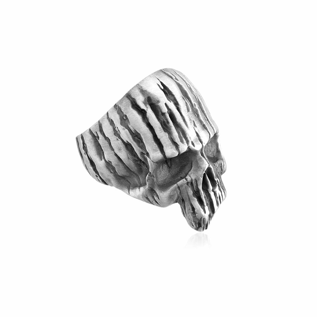 Textured Skull Ring