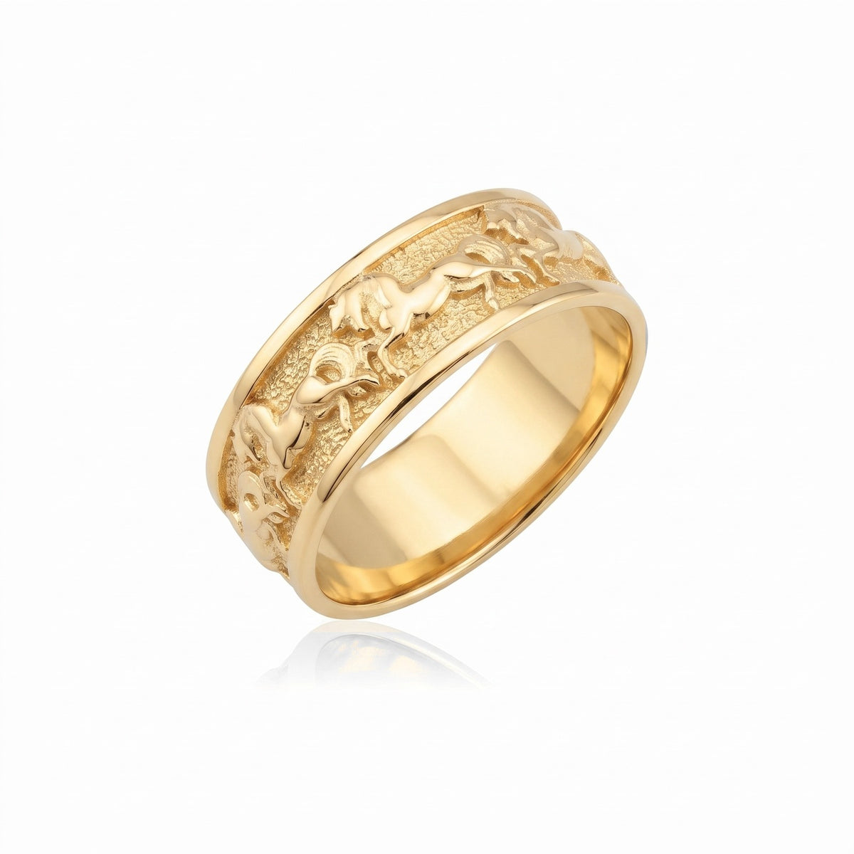 Running Horse Band Ring