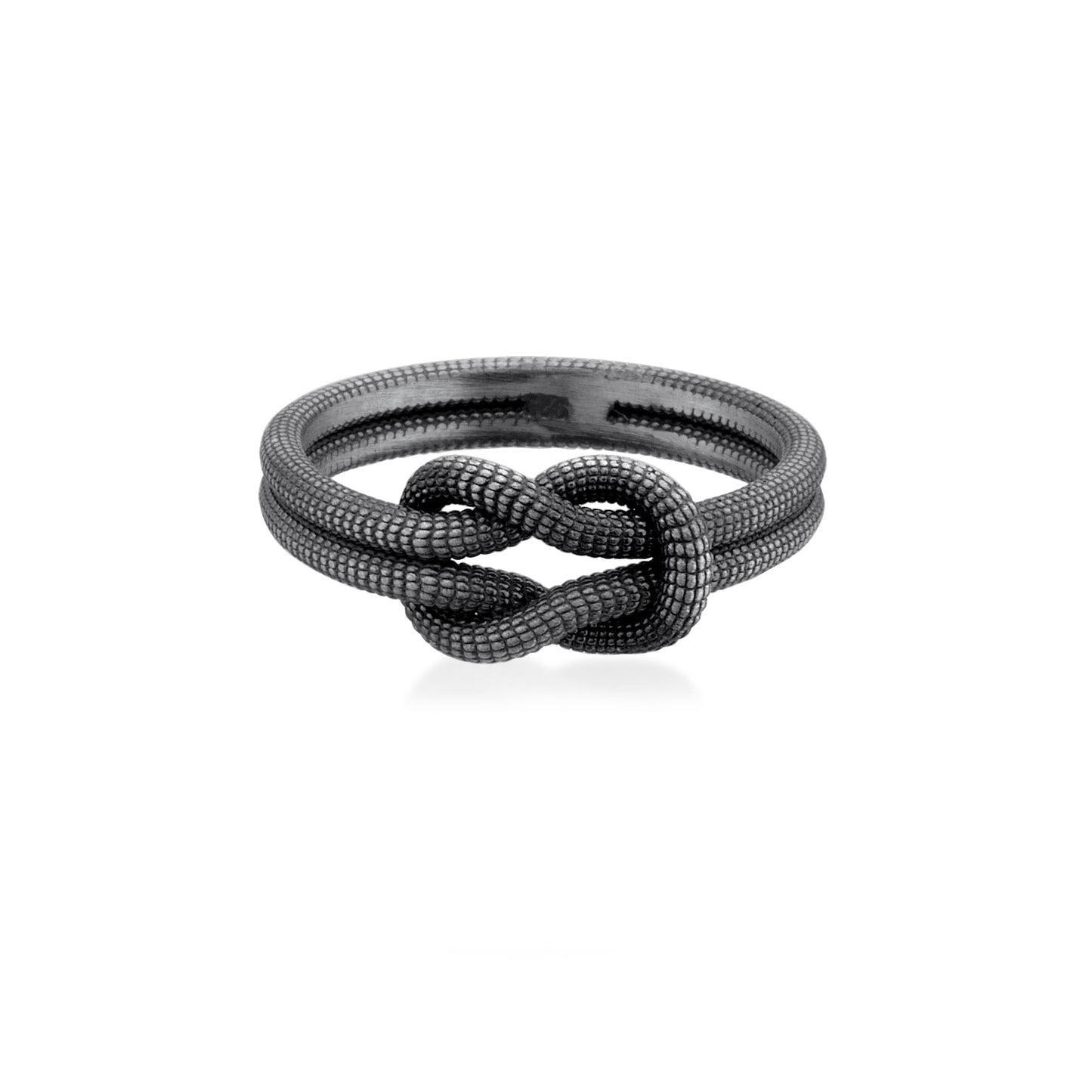 Twisted Silver Band Ring