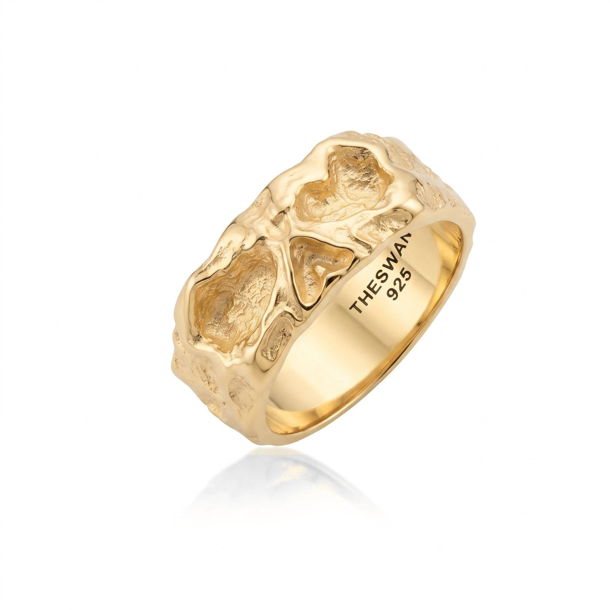Bone Skull Fragment Band Ring