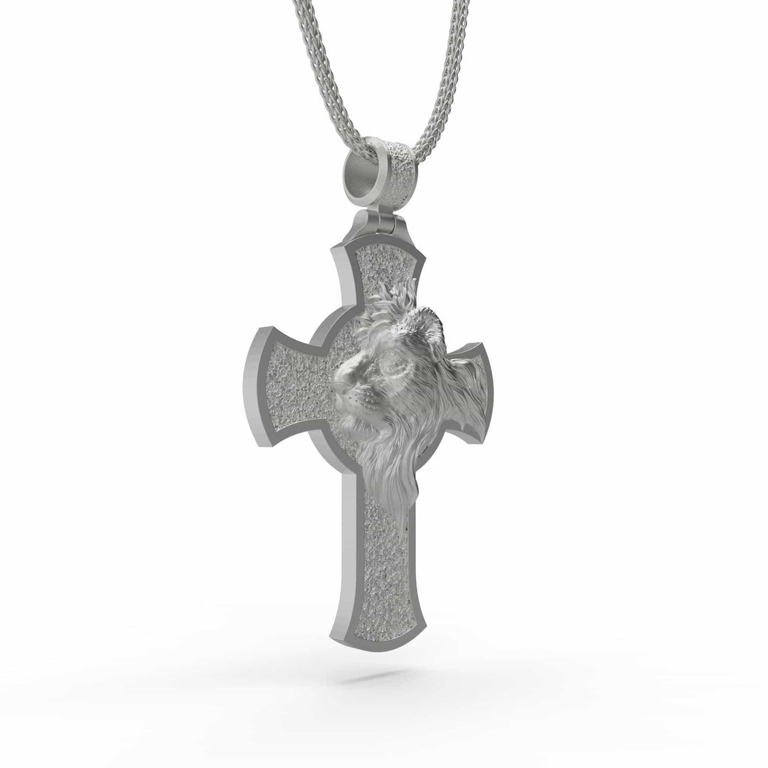Cross Lion Necklace