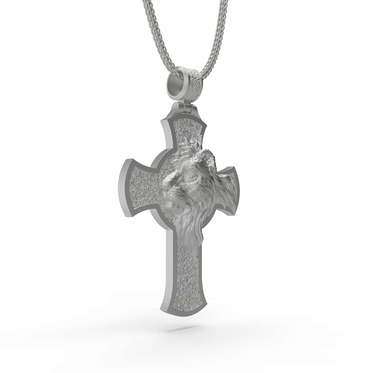 Cross Lion Necklace