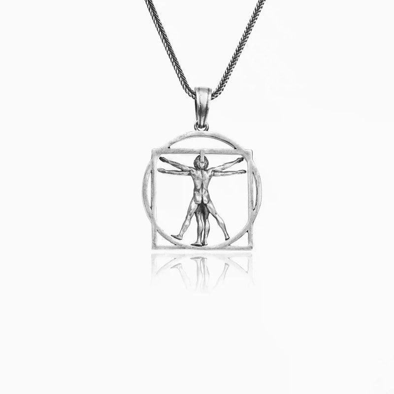 Vitruvian Da Vinci Necklace backside