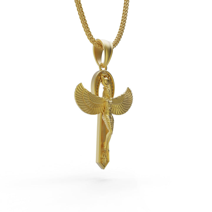 Goddess Isis Bronze Detailed Necklace