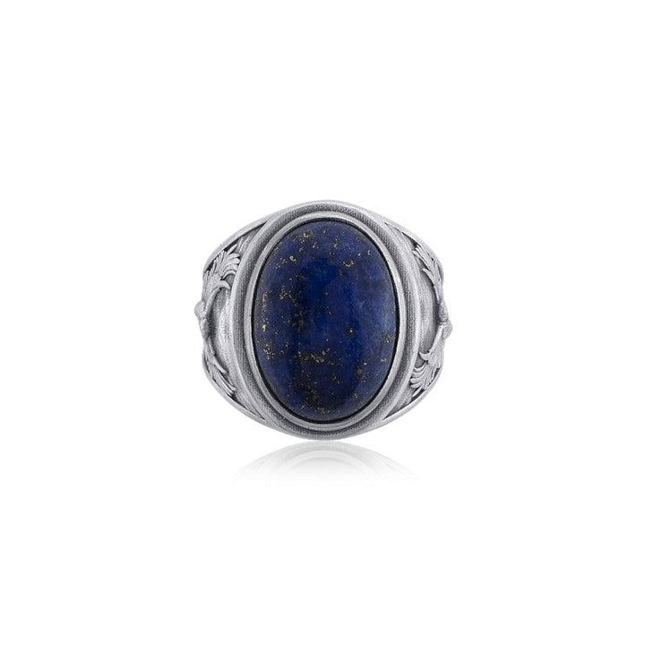 Eagle Lapis Lazuli Ring top view