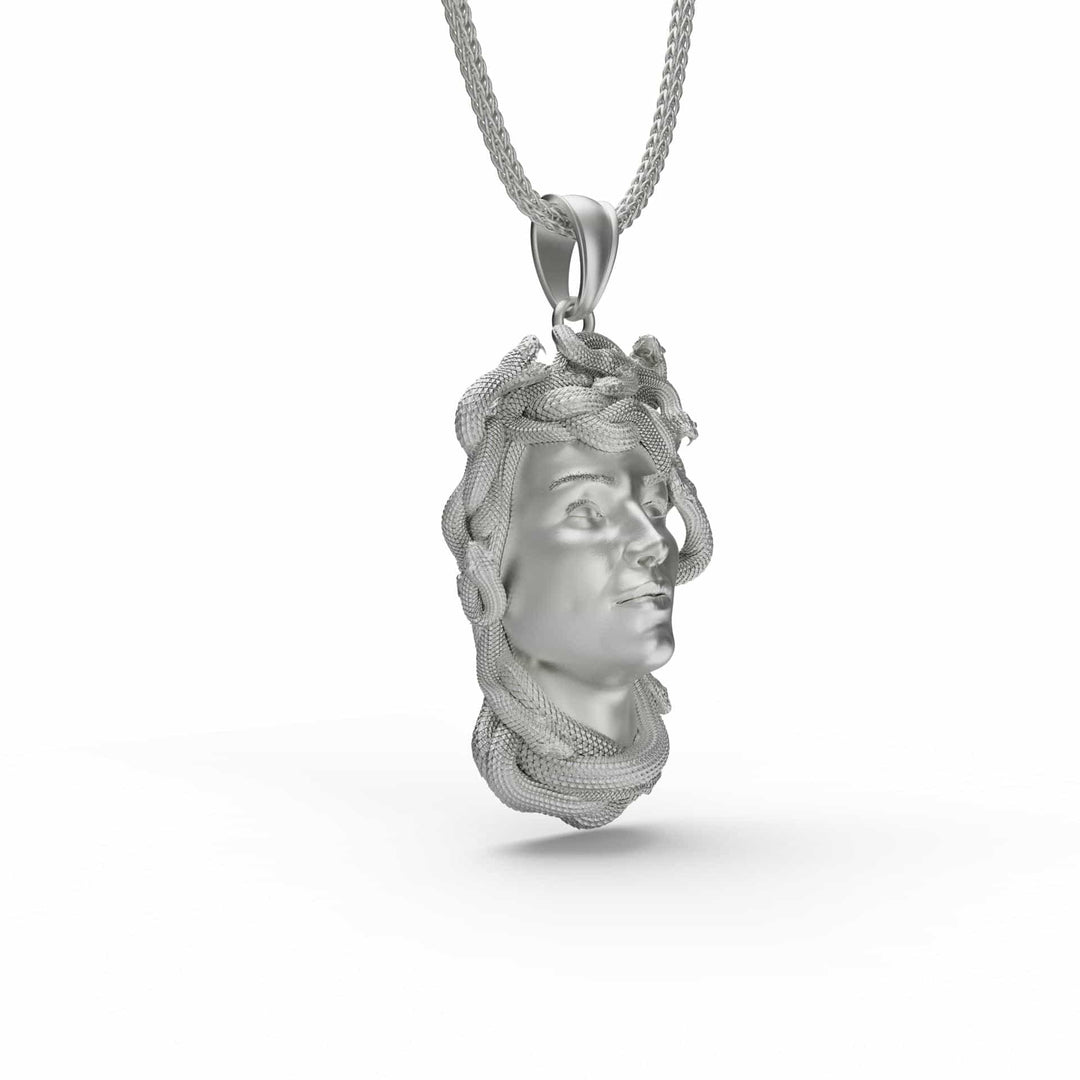 Gorgon Medusa Head Necklace
