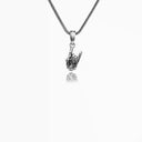 handmade sterling silver Rock Skull Necklace