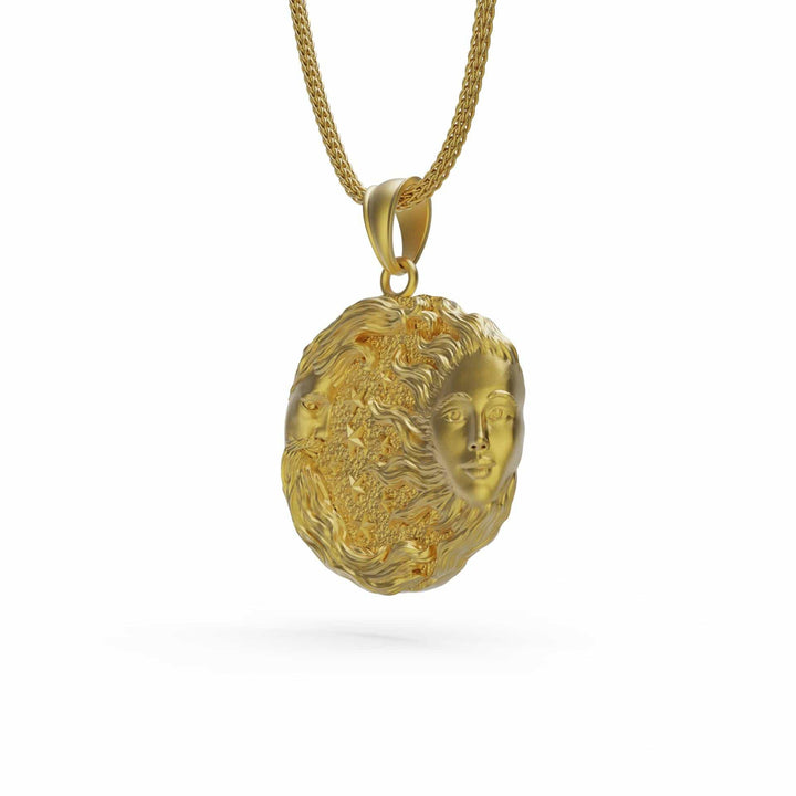 Moon and Sun Necklace