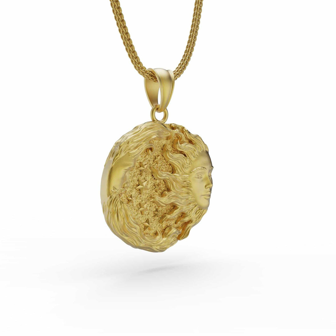 Moon and Sun Necklace