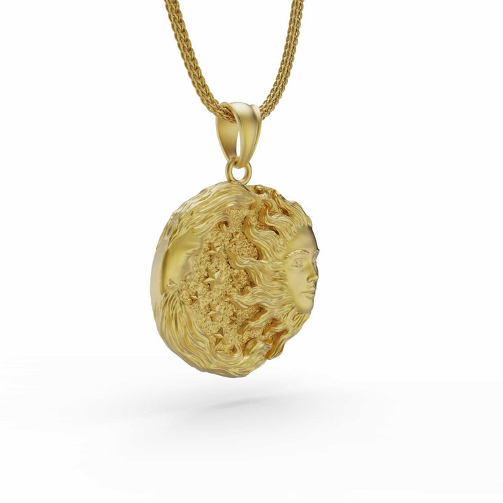 Moon and Sun Necklace