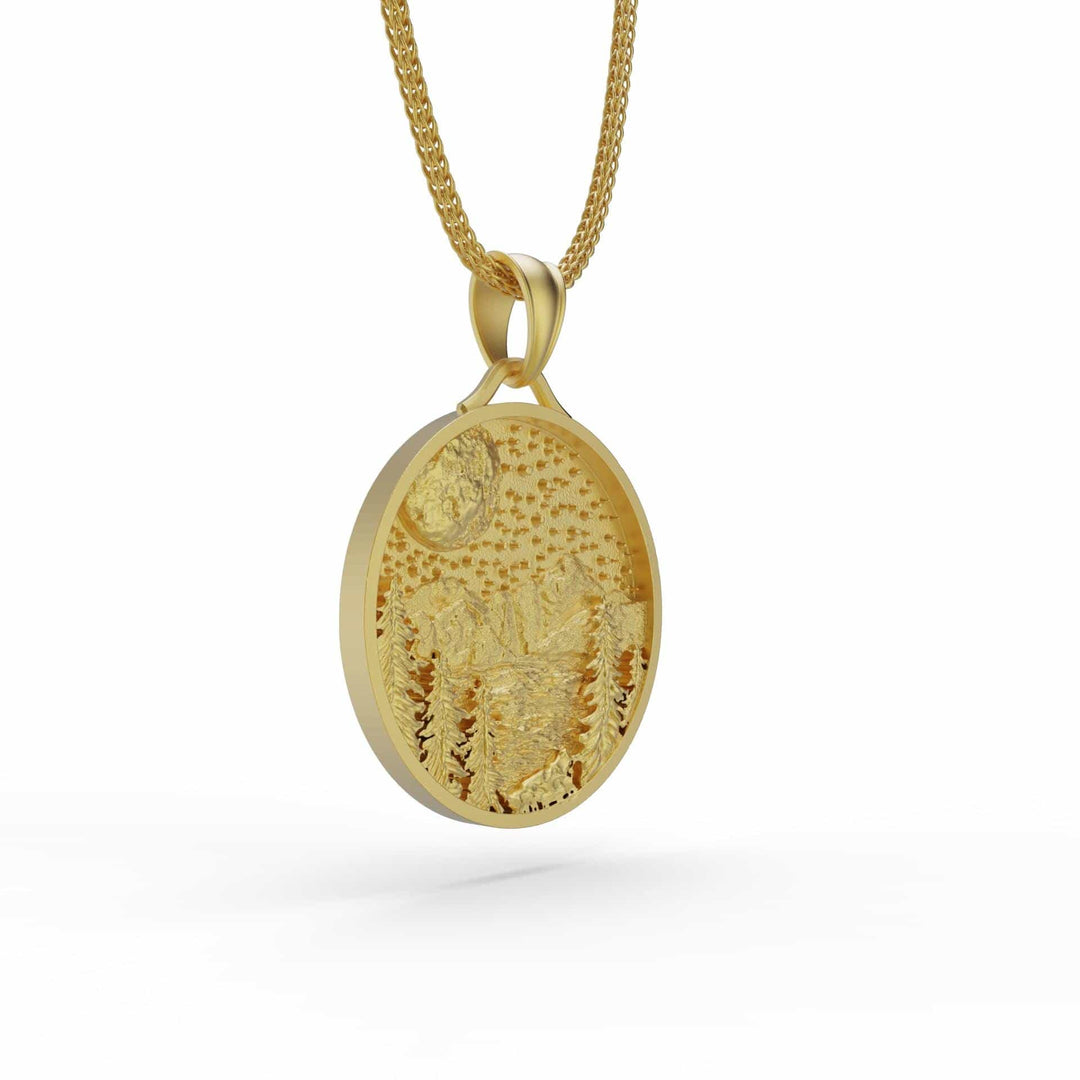 Moon and Nature Necklace