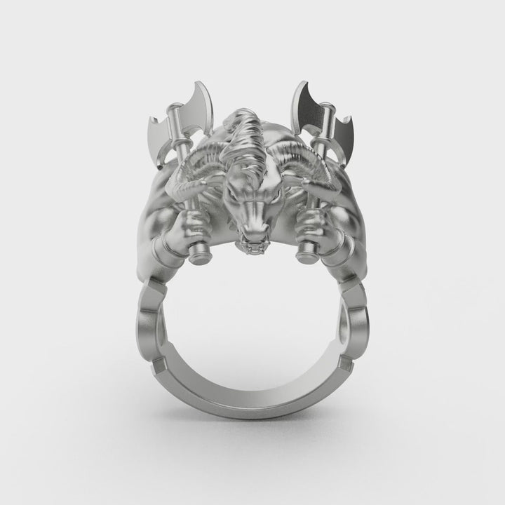 Zodiac Taurus Warrior Ring