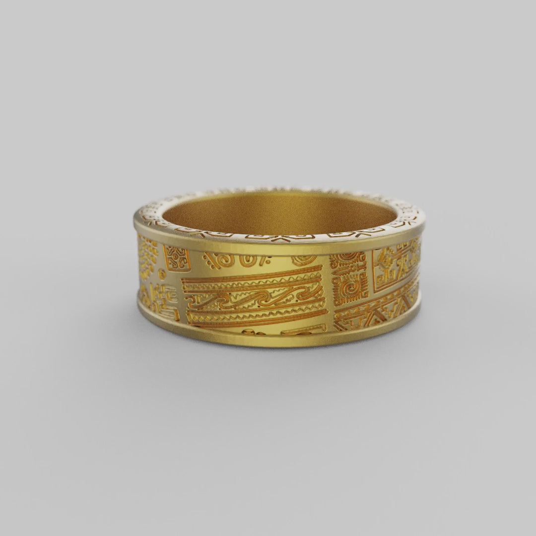 Maori Tribal Band Ring