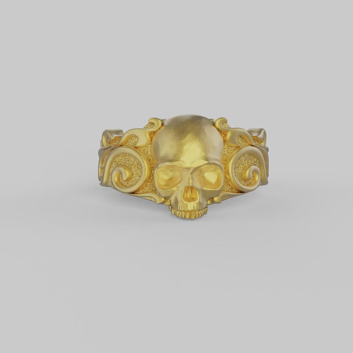 Baroque Skull Ring