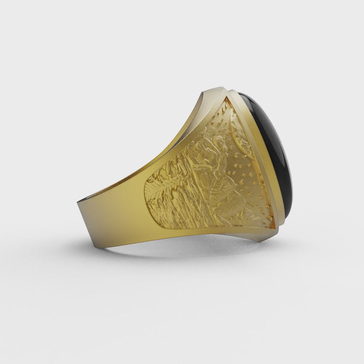 Nature and Sky Onyx Ring