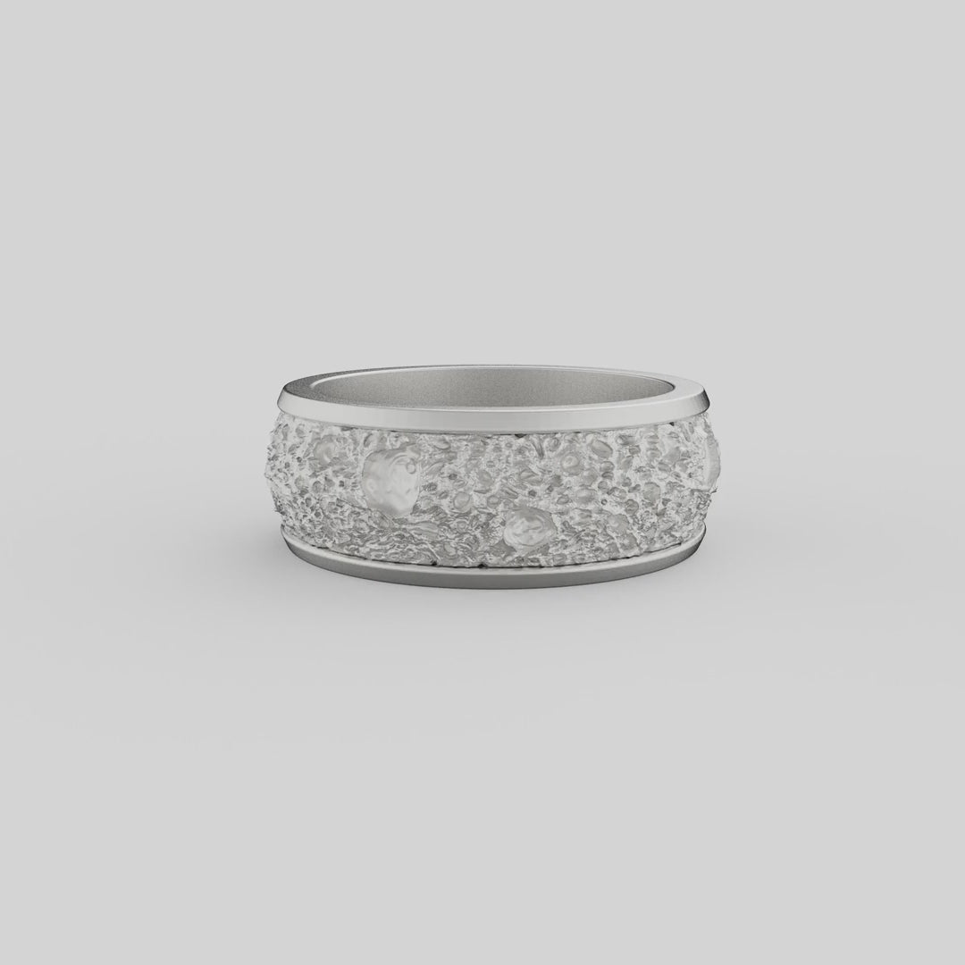 Lunar Crater Band Ring