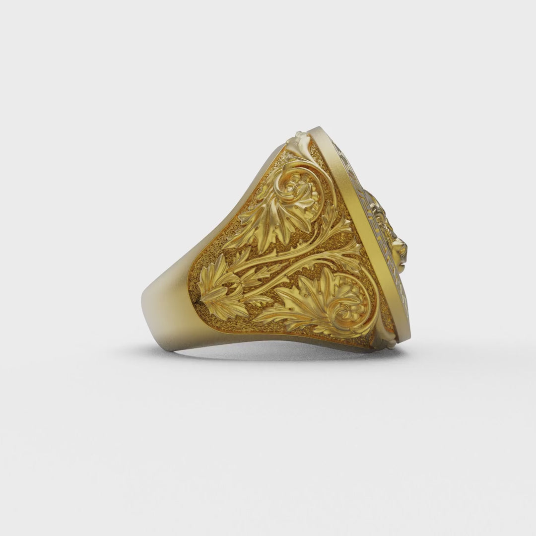 Patterned Buffalo Ring