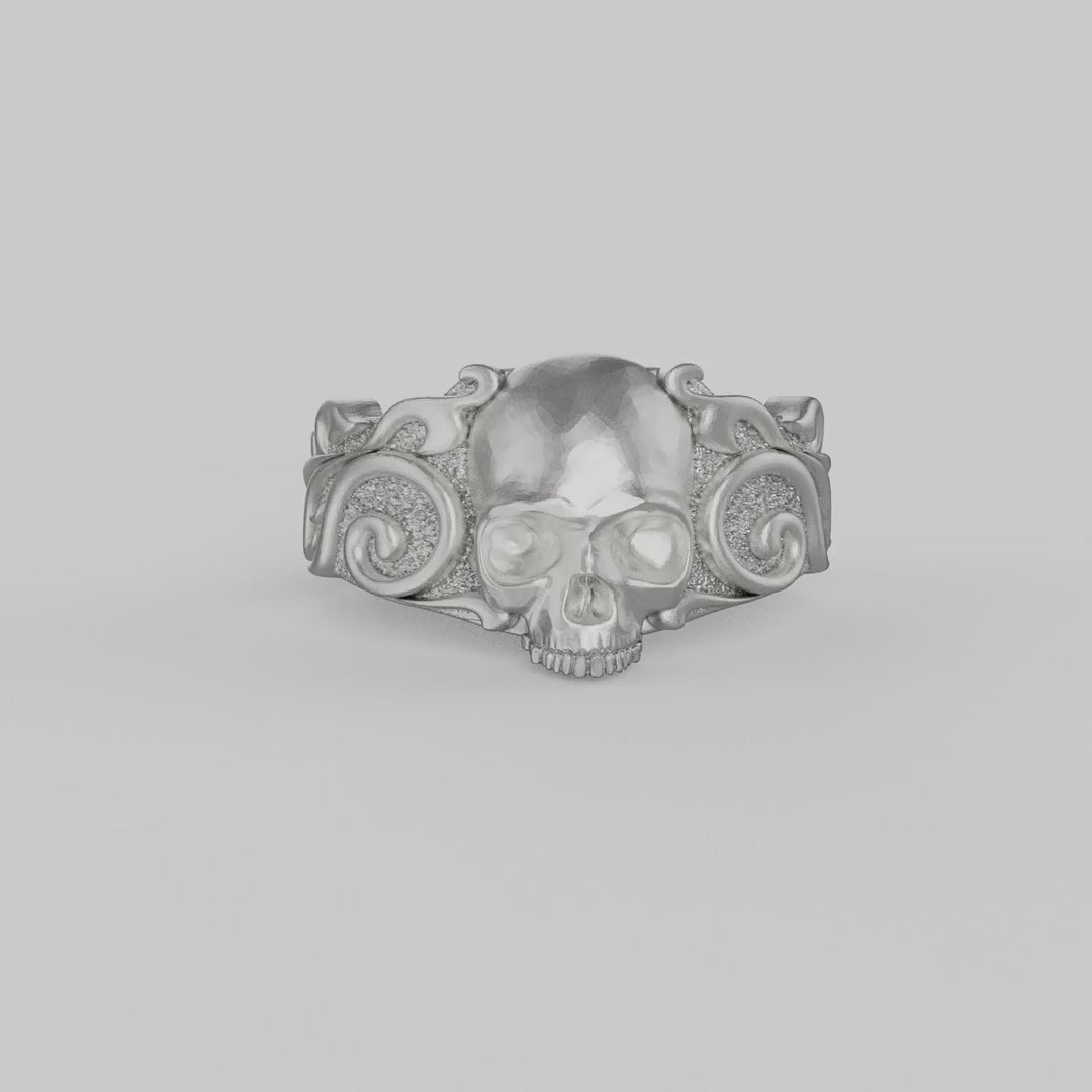 Baroque Skull Ring