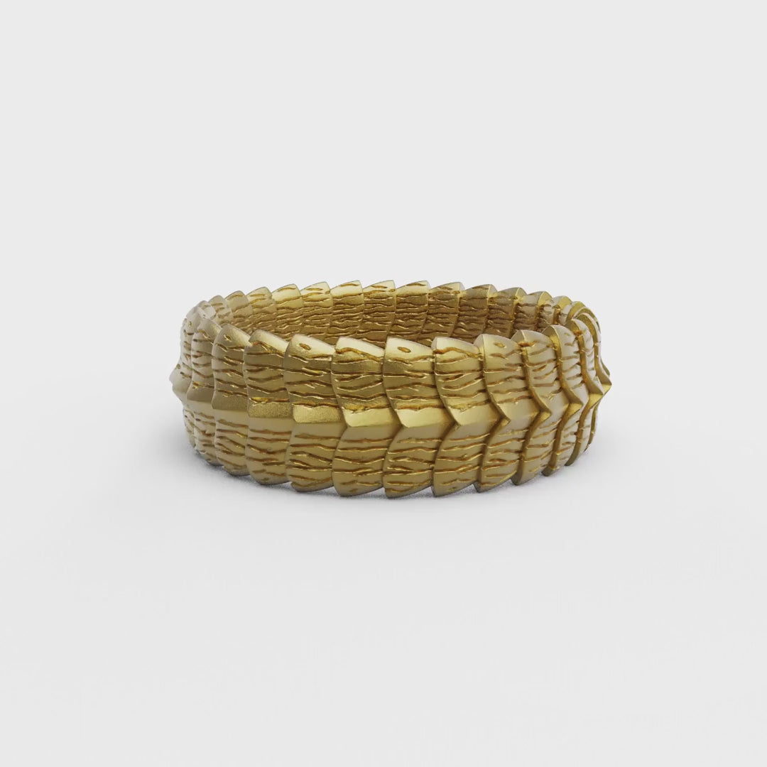 Dragon Scales Band Ring