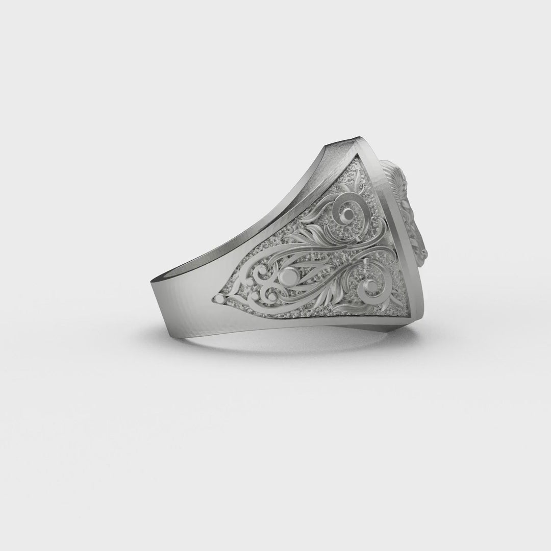 Aries Ram Head Ring