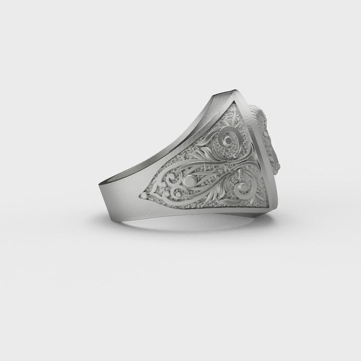 Aries Ram Head Ring