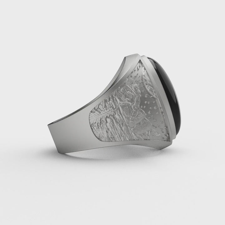 Nature and Sky Onyx Ring