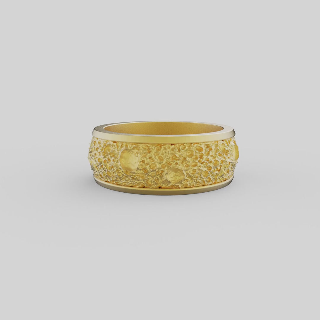 Lunar Crater Band Ring