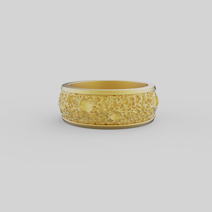 Lunar Crater Band Ring