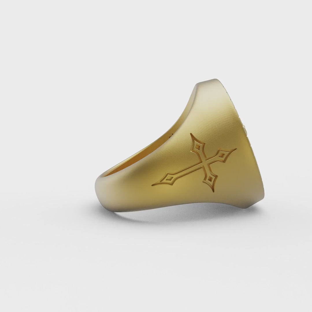 Sacred Heart Of Jesus Signet Ring