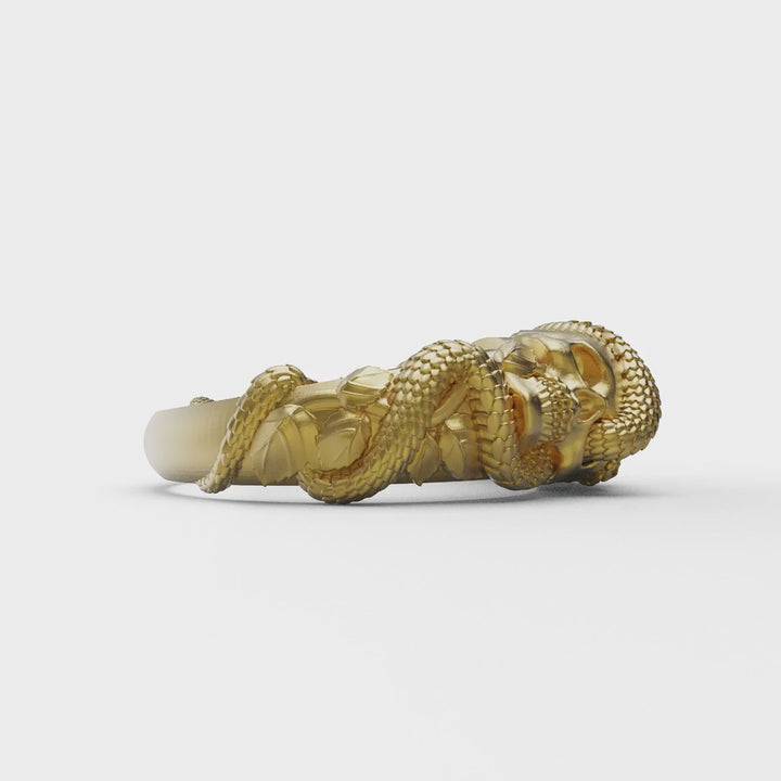 Snake Skull Ring