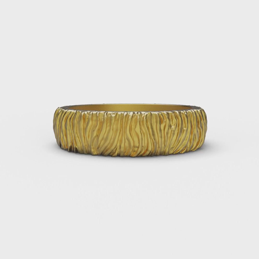 Zebra Lines Band Ring