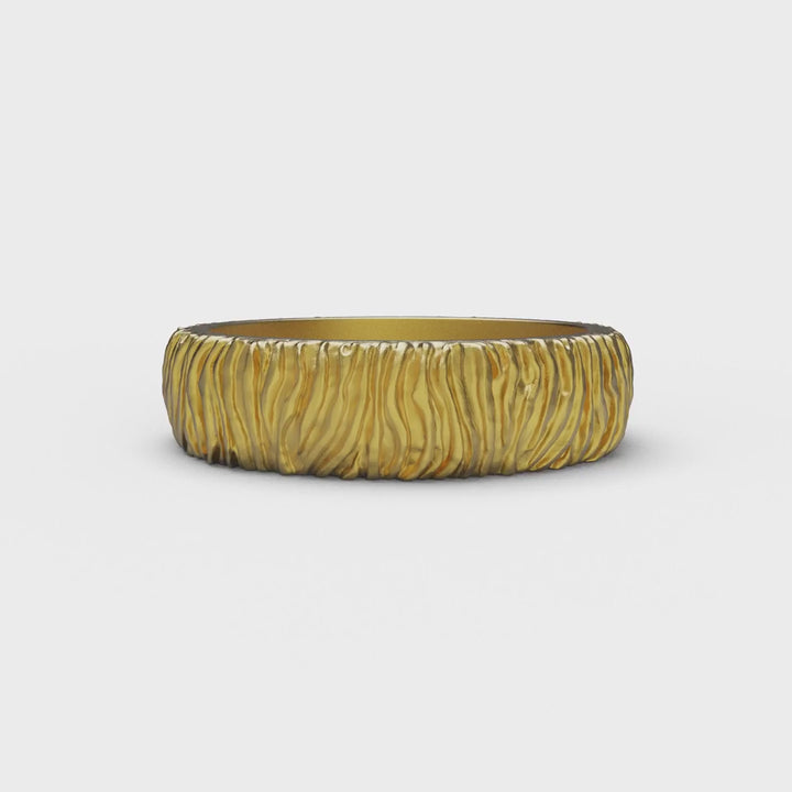 Zebra Lines Band Ring