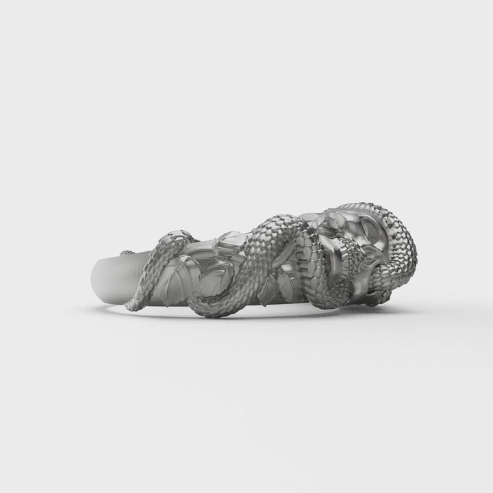 Snake Skull Ring