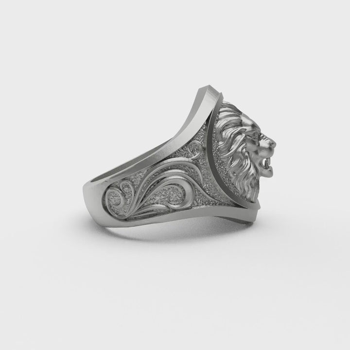 Angry King Lion Ring