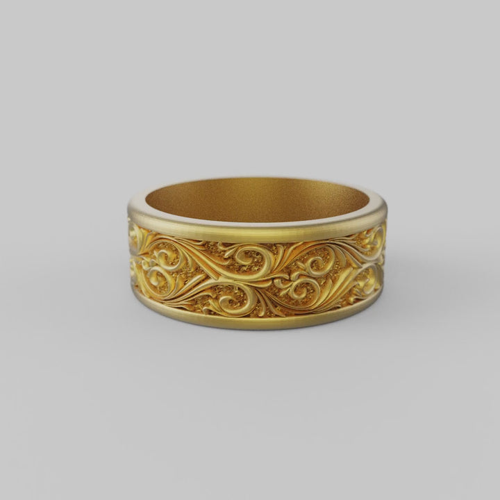 Leaf Vine Band Ring