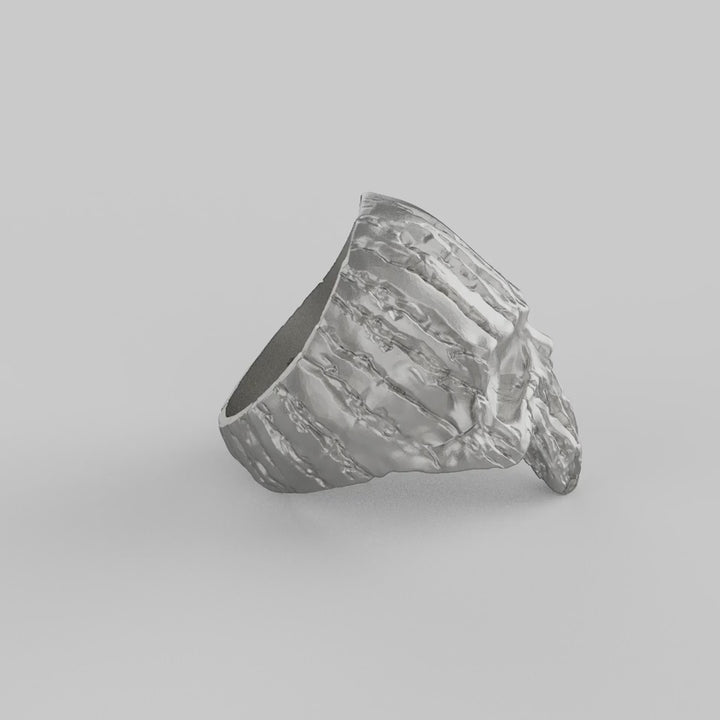 Textured Skull Ring