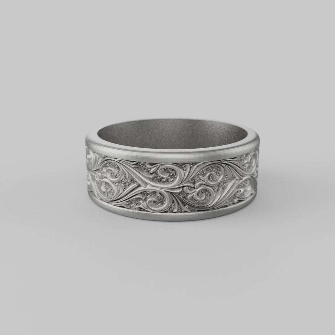 Leaf Vine Band Ring