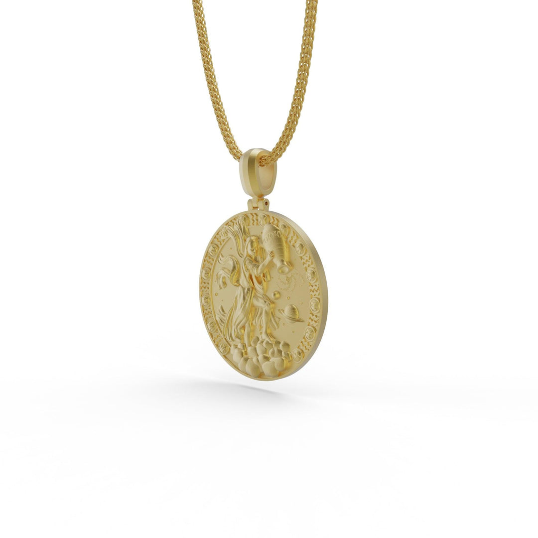 Aquarius Zodiac Necklace V2