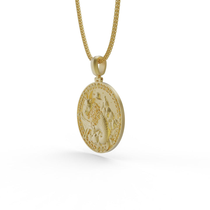 Capricorn Zodiac Necklace V2
