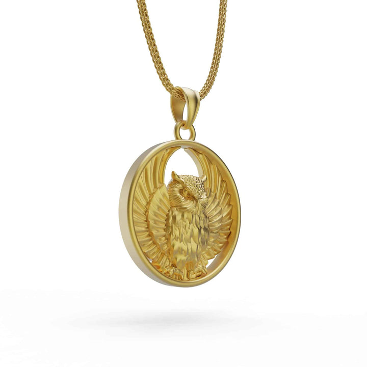 Owl and Wings Necklace