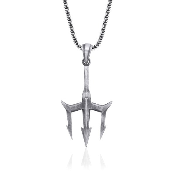 Trident 925 silver necklace high quality