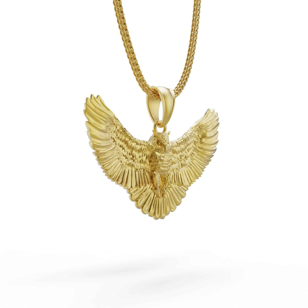 Owl And Wings Necklace