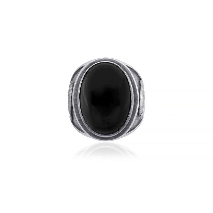 wolf onyx ring top view