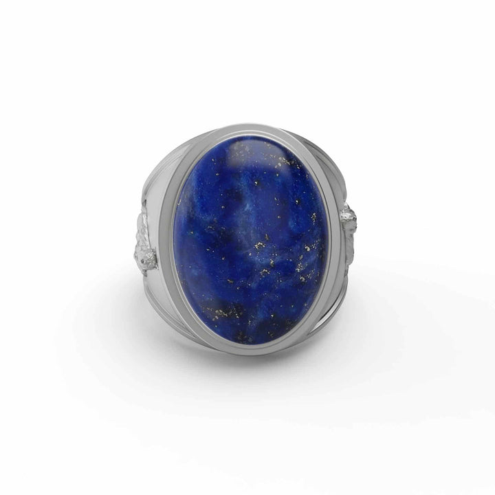 Howling Wolf Lapis Ring