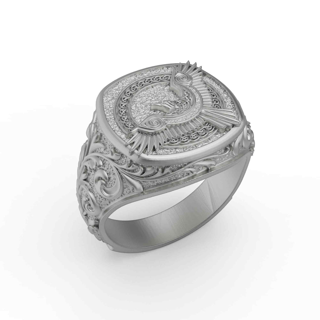 Viking Raven Ring