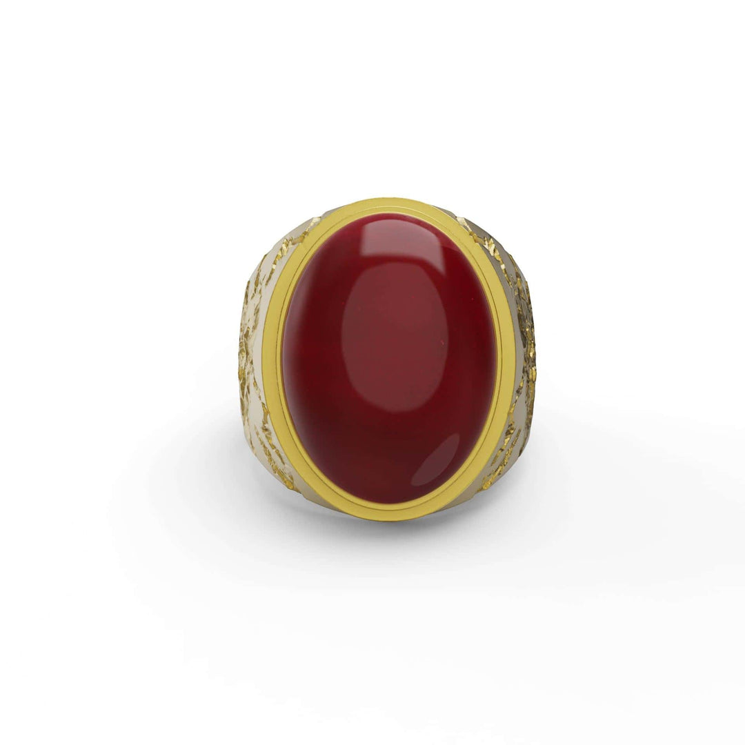 Cracked Carnelian Ring