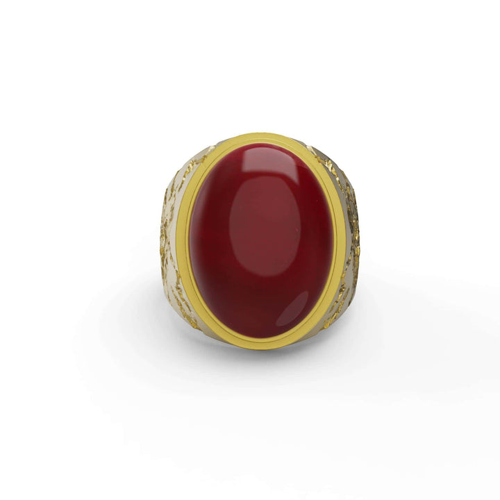 Cracked Carnelian Ring